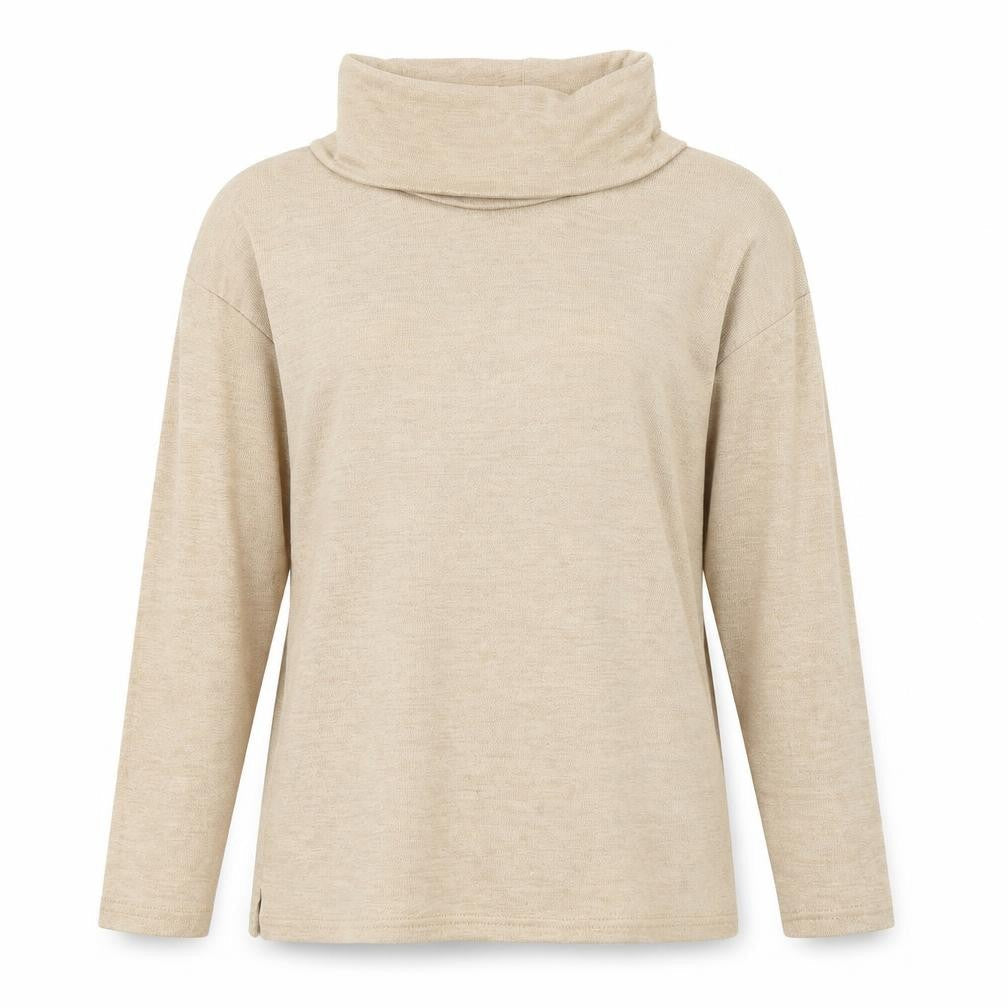 Dunnes Stores Womens Brown Roll Neck  Polyester Pullover Jumper Size S