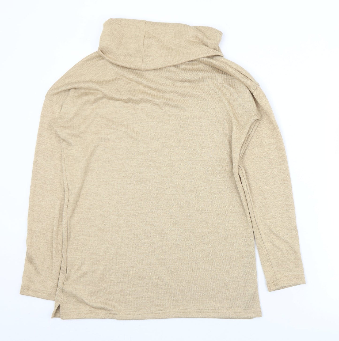 Dunnes Stores Womens Brown Roll Neck  Polyester Pullover Jumper Size S