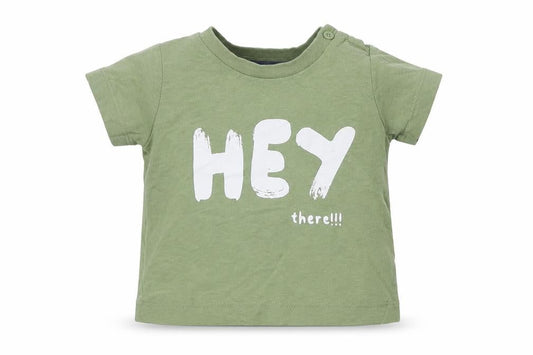 Matalan Baby Green  Cotton Basic T-Shirt Size 0-3 Months Crew Neck Snap
