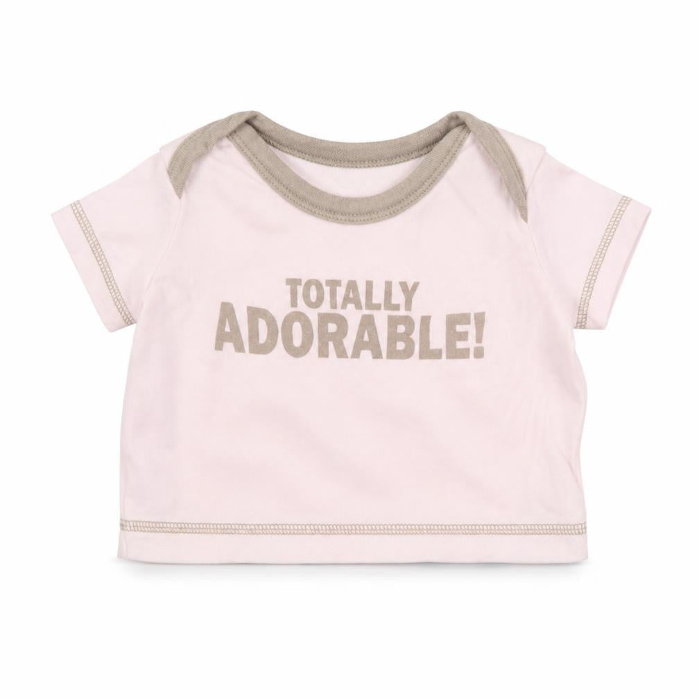 Matalan Baby Pink  Cotton Basic T-Shirt Size 0-3 Months Round Neck Pullover - Slogan