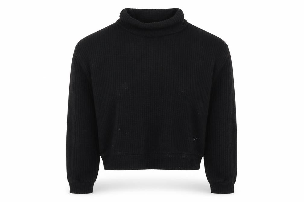 New Look Womens Black Round Neck  Viscose Pullover Jumper Size S