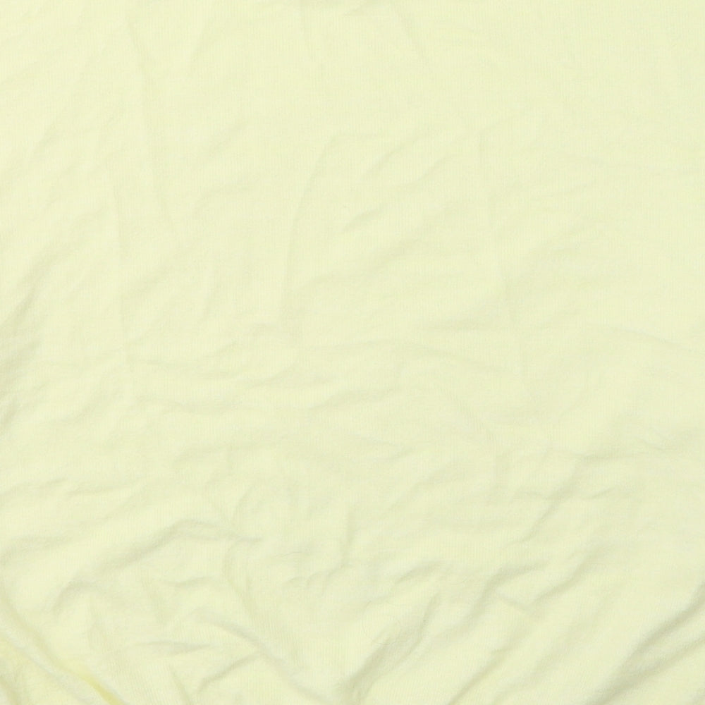 NEXT Womens Yellow  Viscose Jersey T-Shirt Size 14 Round Neck