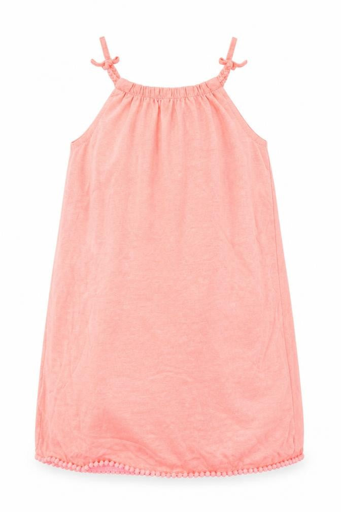 Marks & Spencer Girls Pink  Cotton Basic Tank Size 7-8 Years Halter Pullover