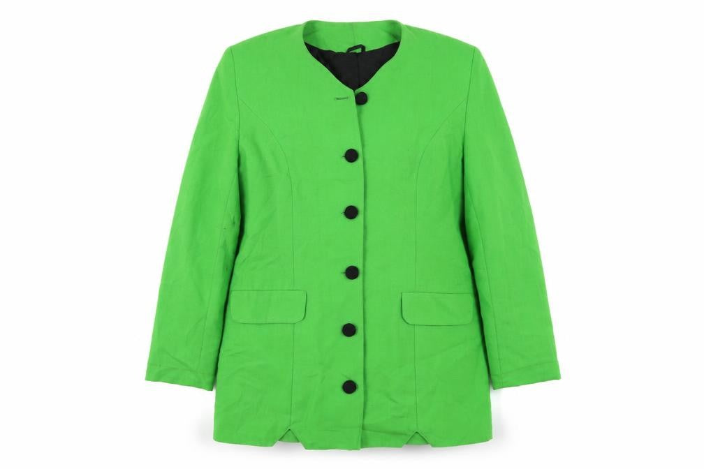 Comola Rhodes Womens Green   Jacket Blazer Size 14  Button