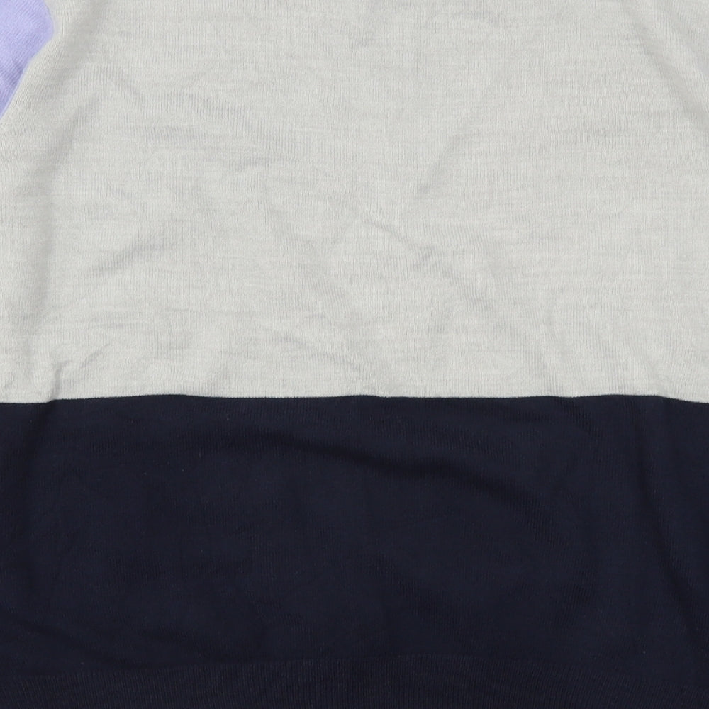 Marks and Spencer Womens Multicoloured Round Neck  Acrylic Pullover Jumper Size 16