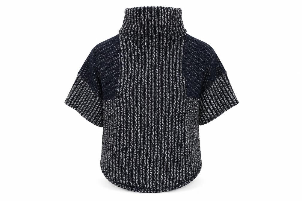 Stock Shop Womens Blue Roll Neck  Acrylic Pullover Jumper Size S