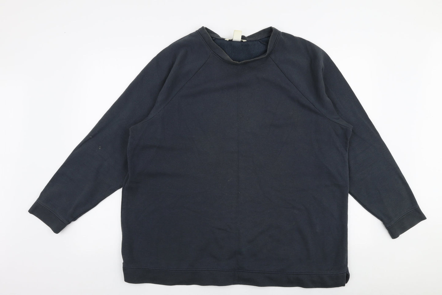 H&M Mens Blue  Cotton Pullover Sweatshirt Size L