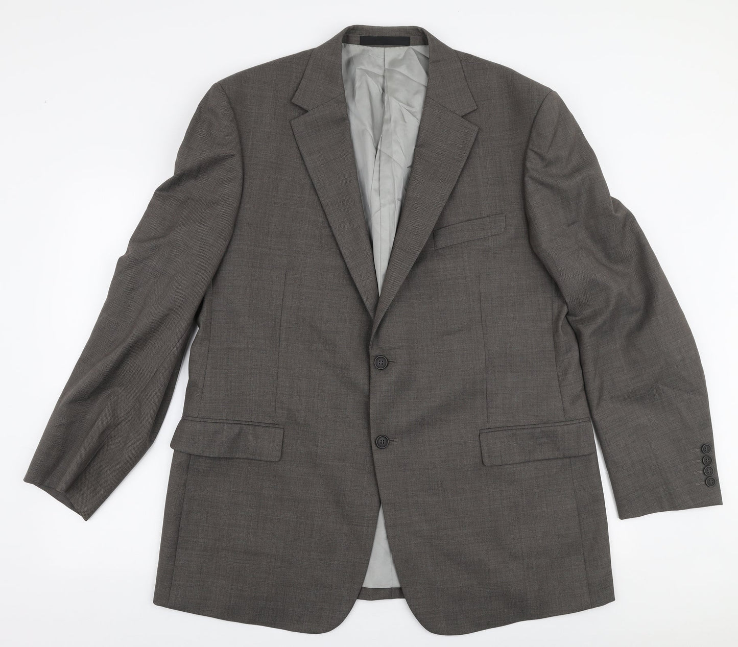 Marks and Spencer Mens Grey  Viscose Jacket Suit Jacket Size M