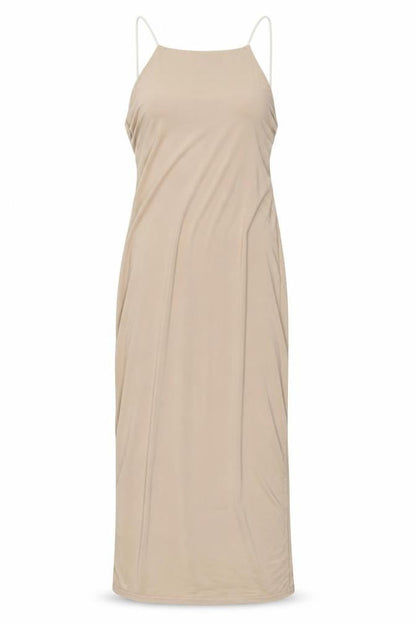 Missguided Womens Beige  Polyester Pencil Dress  Size 14  High Neck Pullover