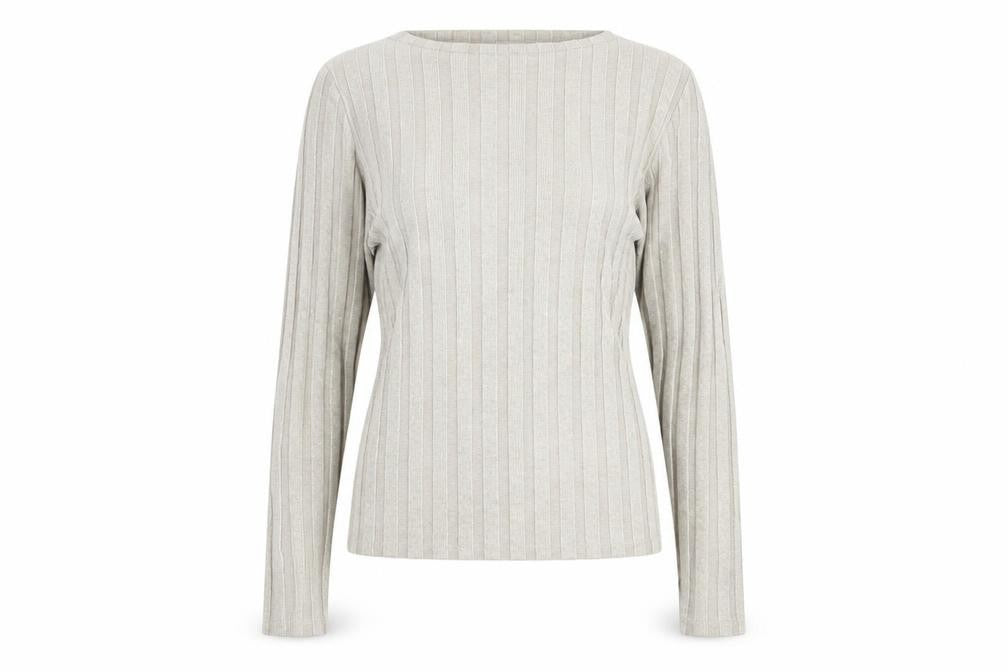 MNG Womens Beige Boat Neck  Polyester Pullover Jumper Size S