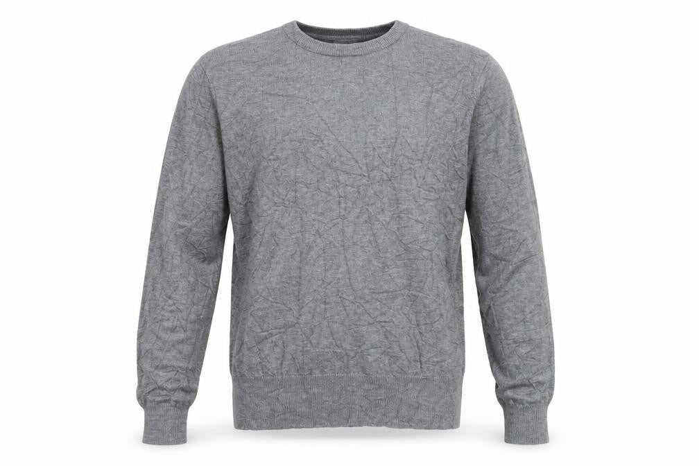 River Island Mens Grey Round Neck  Polyester Pullover Jumper Size M