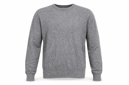 River Island Mens Grey Round Neck  Polyester Pullover Jumper Size M