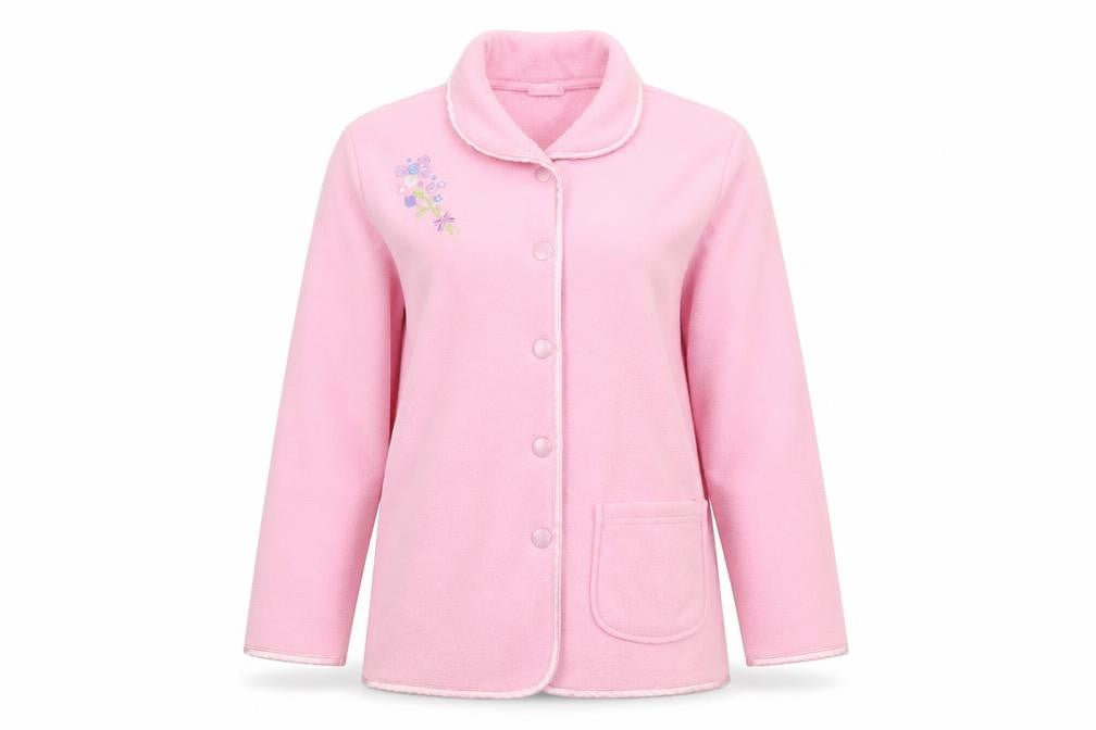 Cate De Moi Womens Pink Collared  Polyester Cardigan Jumper Size 16