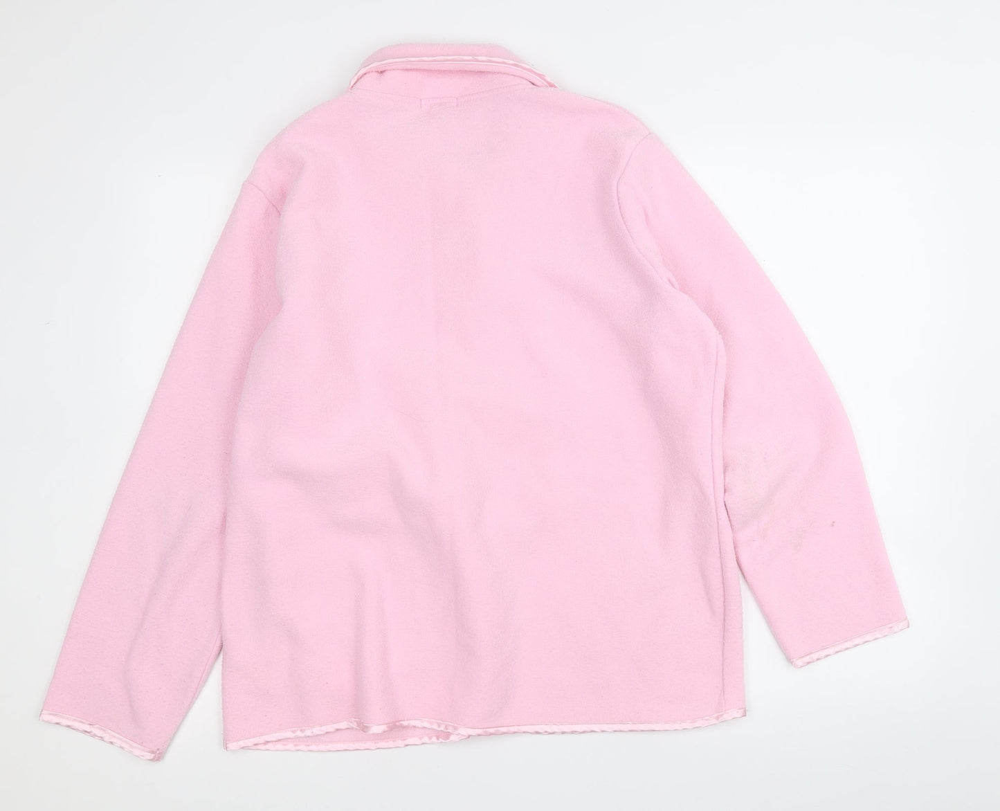 Cate De Moi Womens Pink Collared  Polyester Cardigan Jumper Size 16