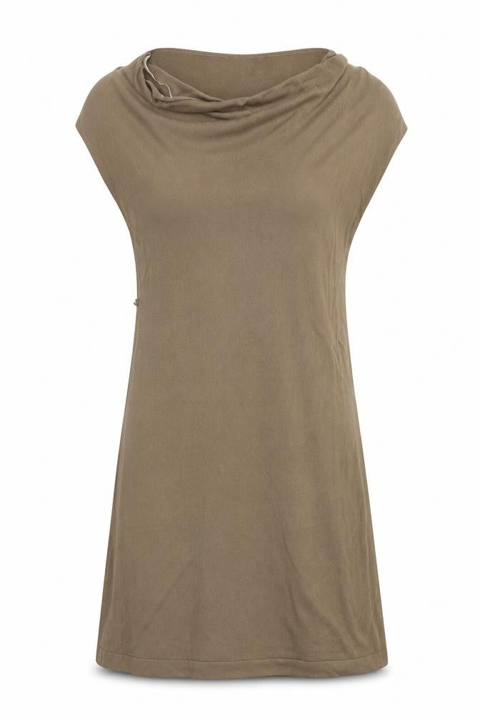 H&M Womens Brown  Viscose A-Line  Size M  Round Neck