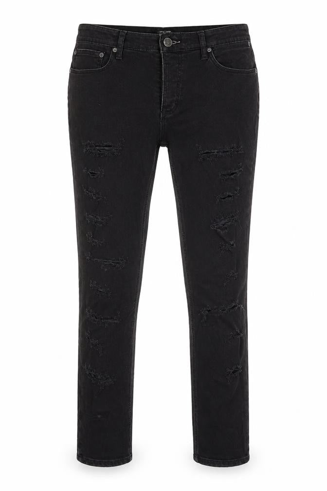 River Island Womens Black  Cotton Skinny Jeans Size 32 L27 in Regular