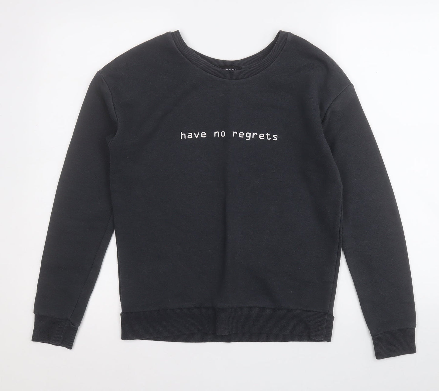Atmosphere Womens Grey  Polyester Pullover Sweatshirt Size 6   - Have no regrets