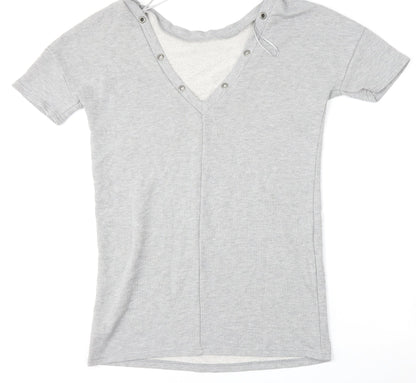 Atmosphere Womens Grey  Polyester Pullover Sweatshirt Size 12