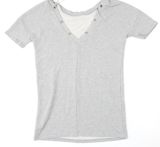 Atmosphere Womens Grey  Polyester Pullover Sweatshirt Size 12