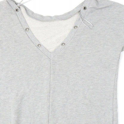Atmosphere Womens Grey  Polyester Pullover Sweatshirt Size 12
