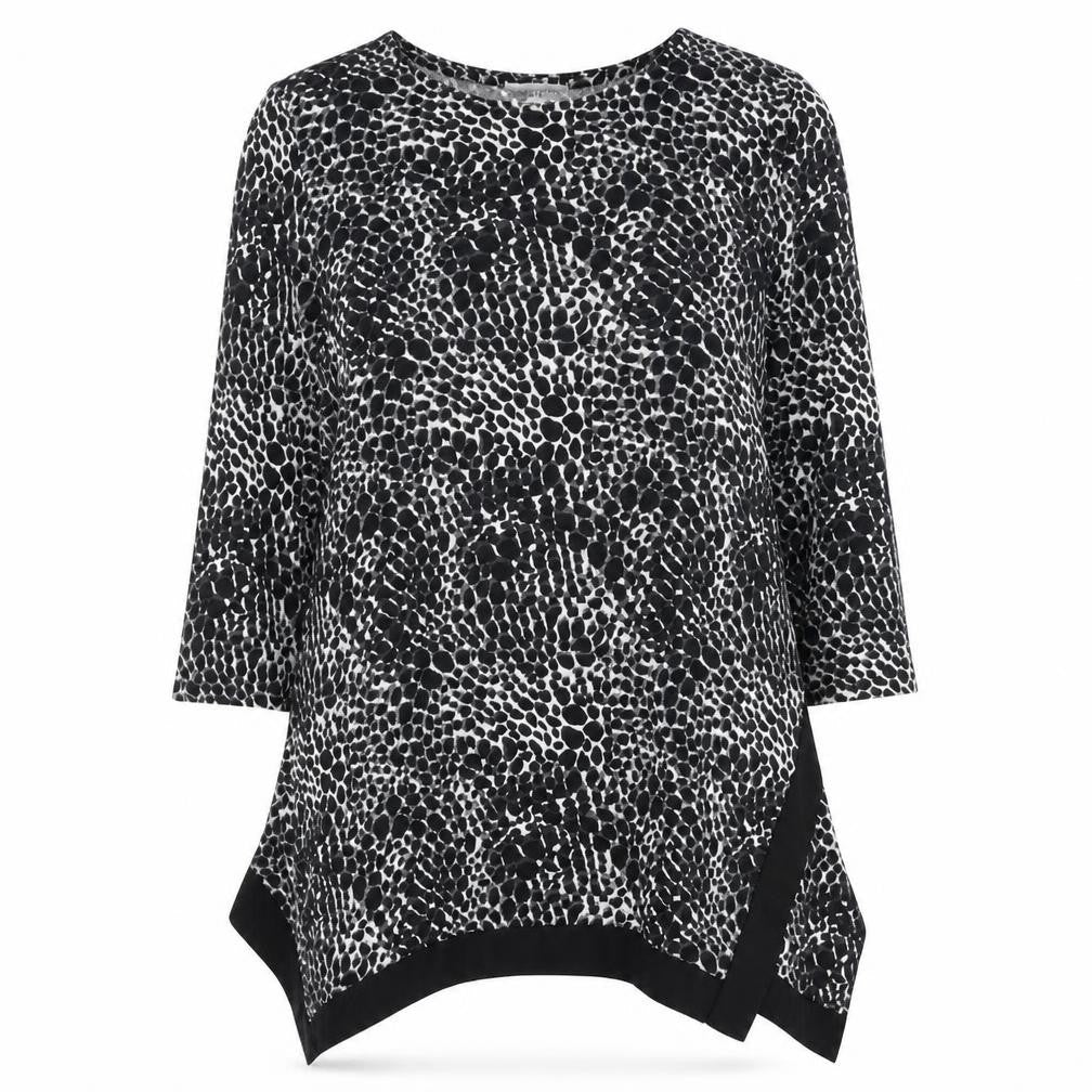 Apricot Womens Multicoloured Round Neck Geometric Polyester Pullover Jumper Size 10