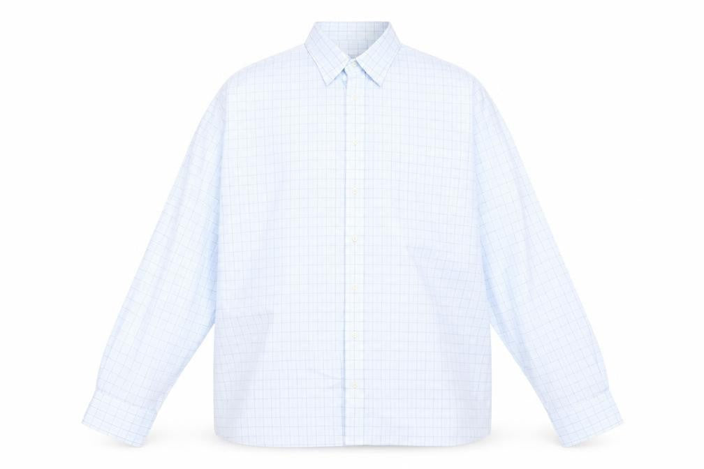Debenhams Mens Blue Check Cotton  Button-Up Size 18 Collared