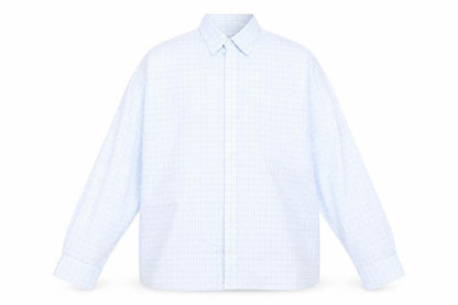 Debenhams Mens Blue Check Cotton  Button-Up Size 18 Collared