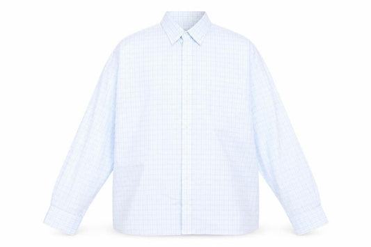 Debenhams Mens Blue Check Cotton  Button-Up Size 18 Collared