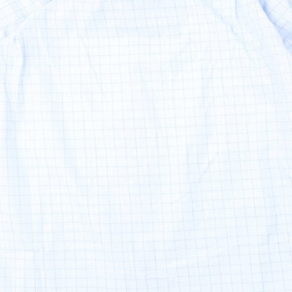 Debenhams Mens Blue Check Cotton  Button-Up Size 18 Collared