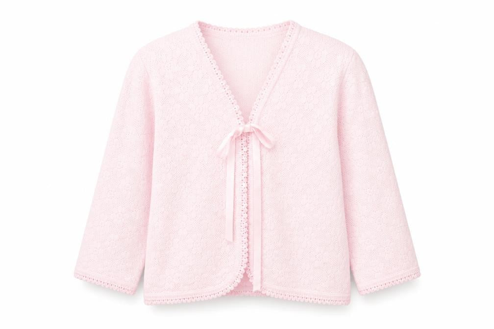 Lux Lux Womens Pink V-Neck  Acrylic Cardigan Jumper Size L