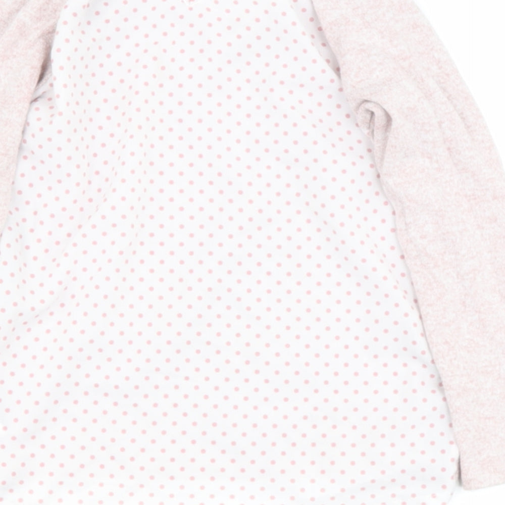 Dunnes Stores Girls Pink  Viscose Basic Casual Size 7 Years Round Neck