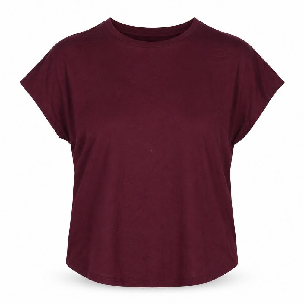 Basic Womens Purple  Viscose Basic Blouse Size M Roll Neck
