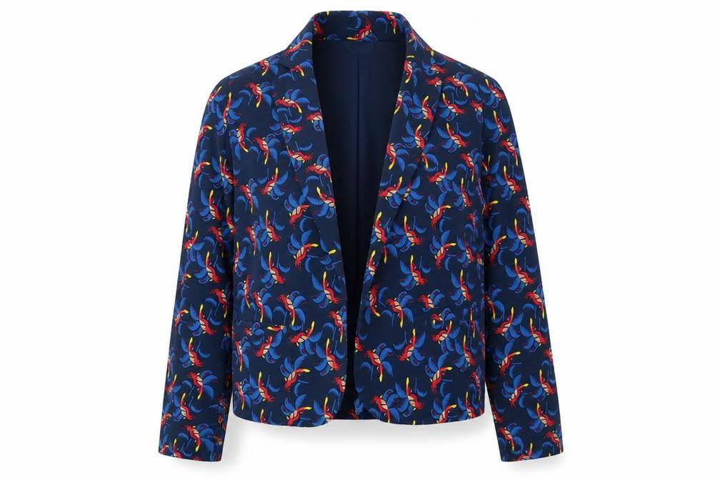 George Womens Black Geometric  Jacket  Size 14