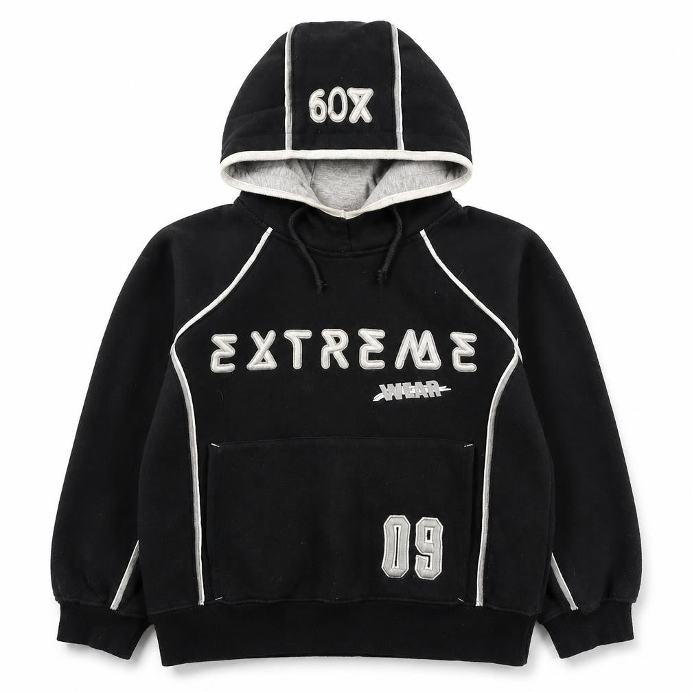 Protonic Boys Black  Cotton Pullover Hoodie Size 7-8 Years  Pullover