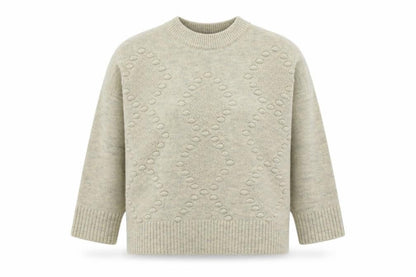 New Look Womens Beige Round Neck  Acrylic Pullover Jumper Size S
