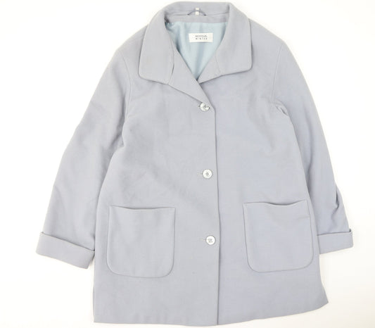 Individual Womens Purple   Trench Coat Coatigan Size 16