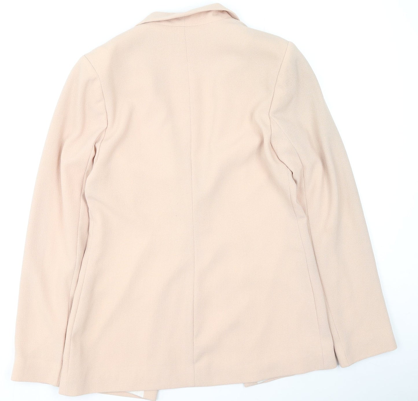 New Look Womens Pink V-Neck  Polyester Cardigan Jumper Size 10