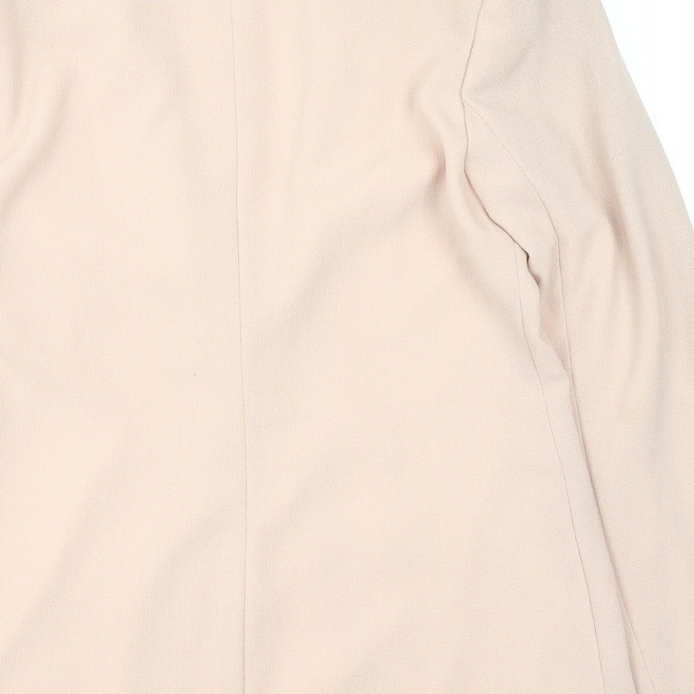New Look Womens Pink V-Neck  Polyester Cardigan Jumper Size 10