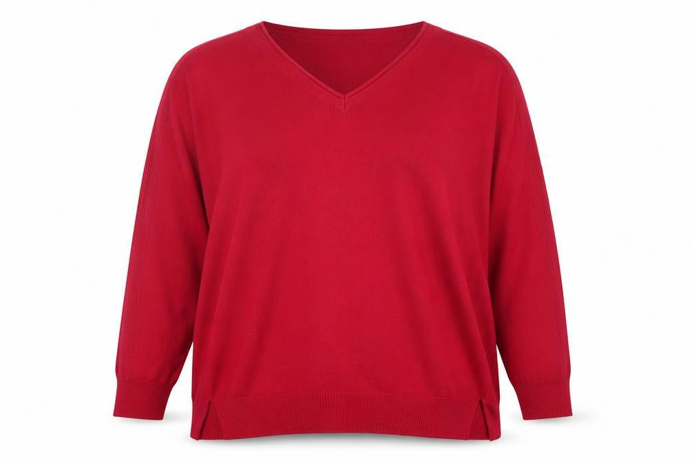 George Womens Pink V-Neck  Viscose Pullover Jumper Size 8