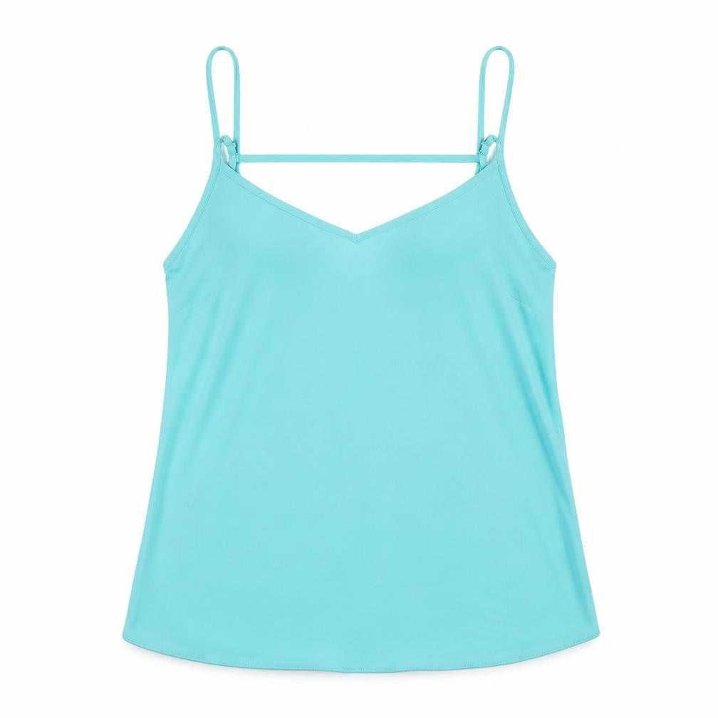 Primark Womens Green  Polyester Basic Tank Size 12 Scoop Neck