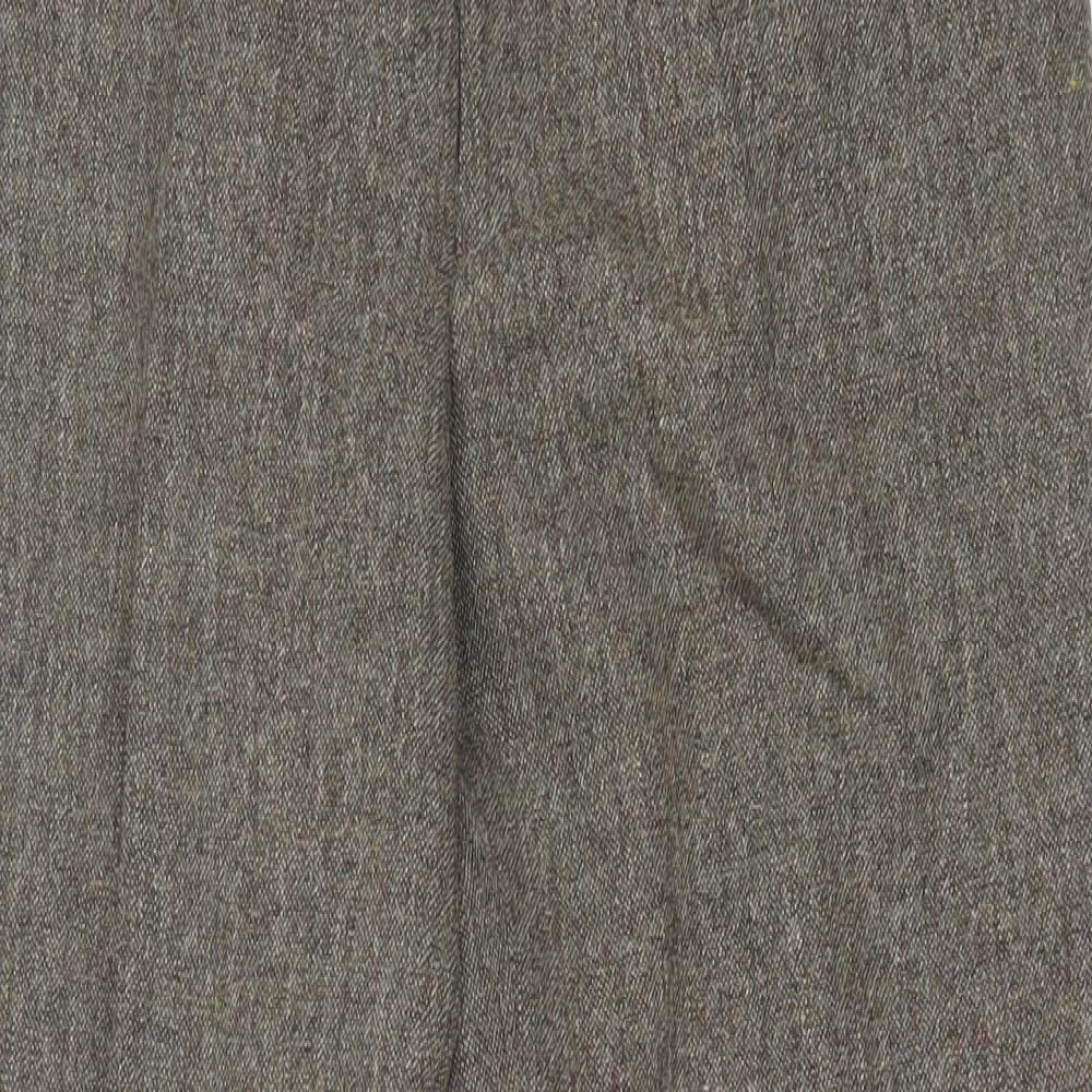 Preworn Womens Brown  Acrylic Trousers  Size 30 in L31 in Regular Hook & Eye