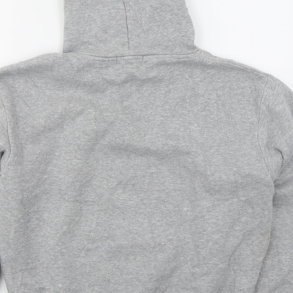 Boohoo Womens Grey  Cotton Pullover Hoodie Size M  Pullover