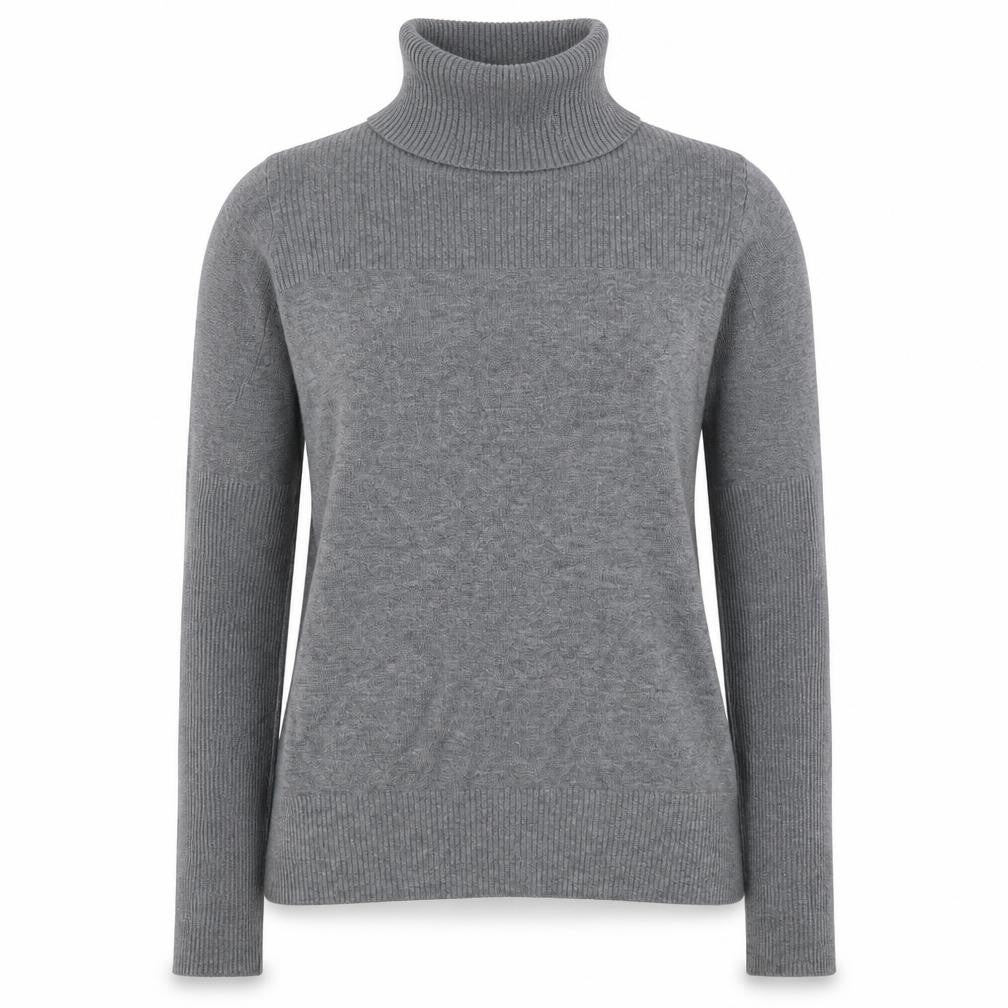 George Womens Grey Roll Neck  Viscose Pullover Jumper Size 12