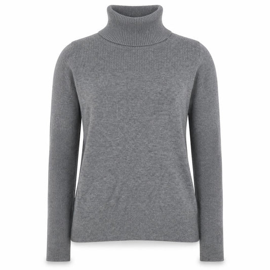 George Womens Grey Roll Neck  Viscose Pullover Jumper Size 12