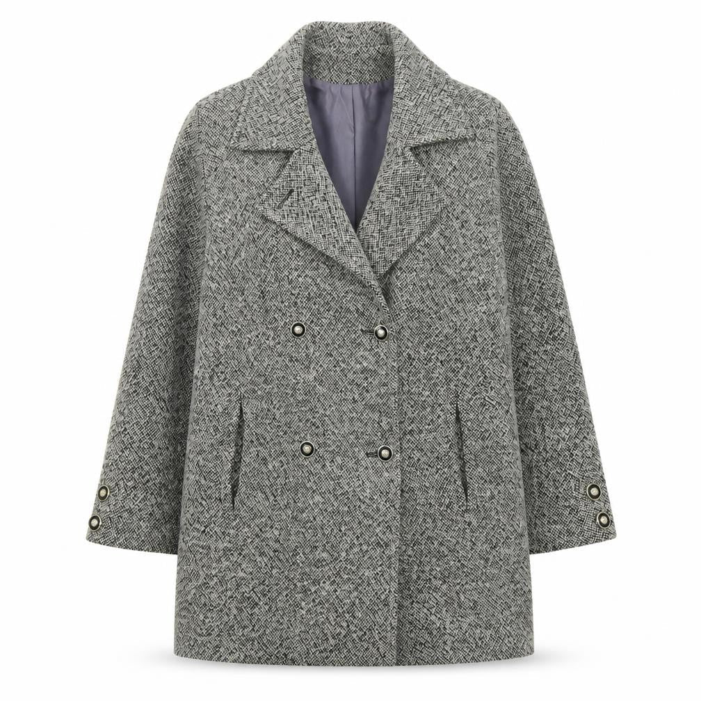 Kesta London Womens Grey   Pea Coat Coat Size 10  Button