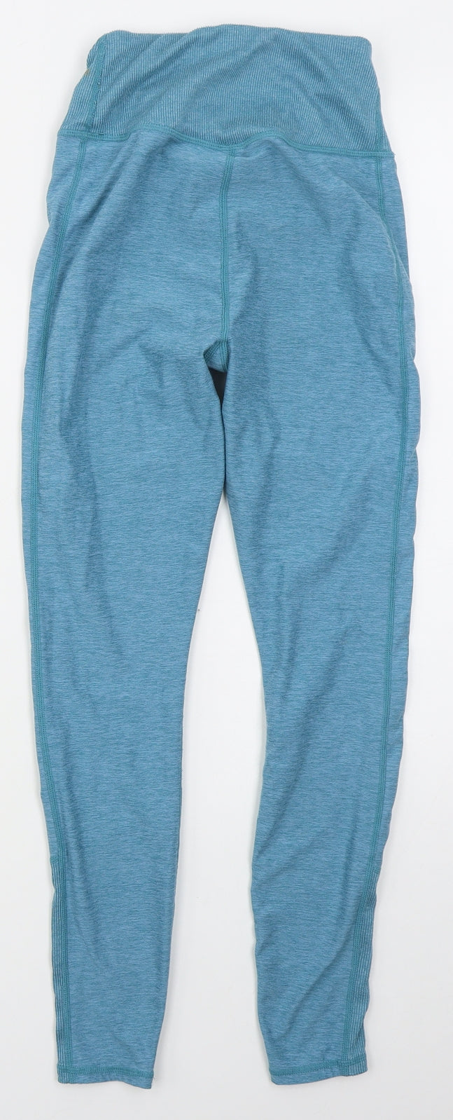George Womens Blue  Polyester Compression Leggings Size 4 L24 in Regular