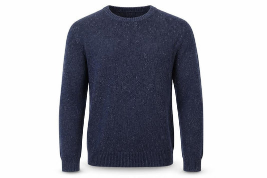 Cedarwood State Mens Blue Crew Neck Acetate Pullover Jumper Size S