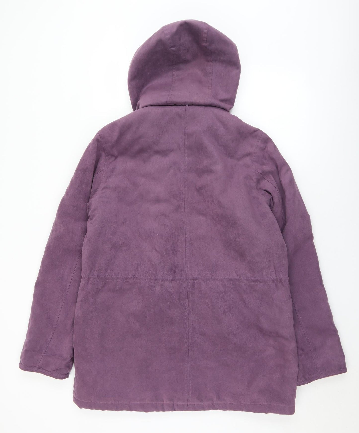 EWM Womens Purple   Overcoat Coat Size 14  Zip