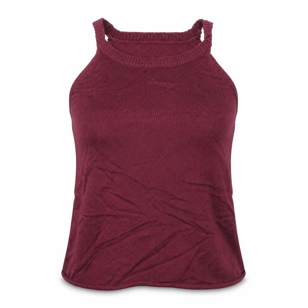 Atmosphere Womens Purple Crew Neck  Acrylic Vest Jumper Size 8