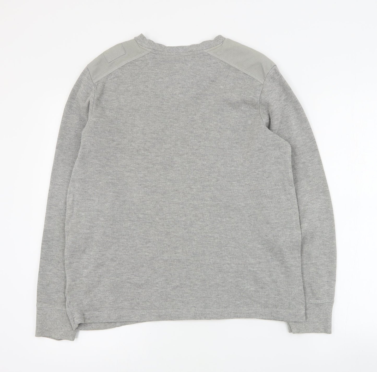 Dissident Mens Grey  Cotton Pullover Sweatshirt Size M